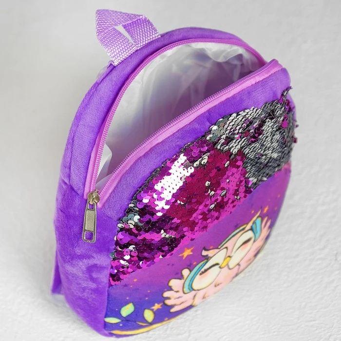 Рюкзак детский Совёнок с пайетками 23х28 см |