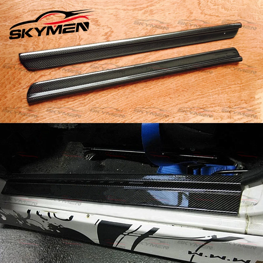 Углеродная боковая Накладка на порог для Skyline R33 GTS GTR защитная накладка тюнинга