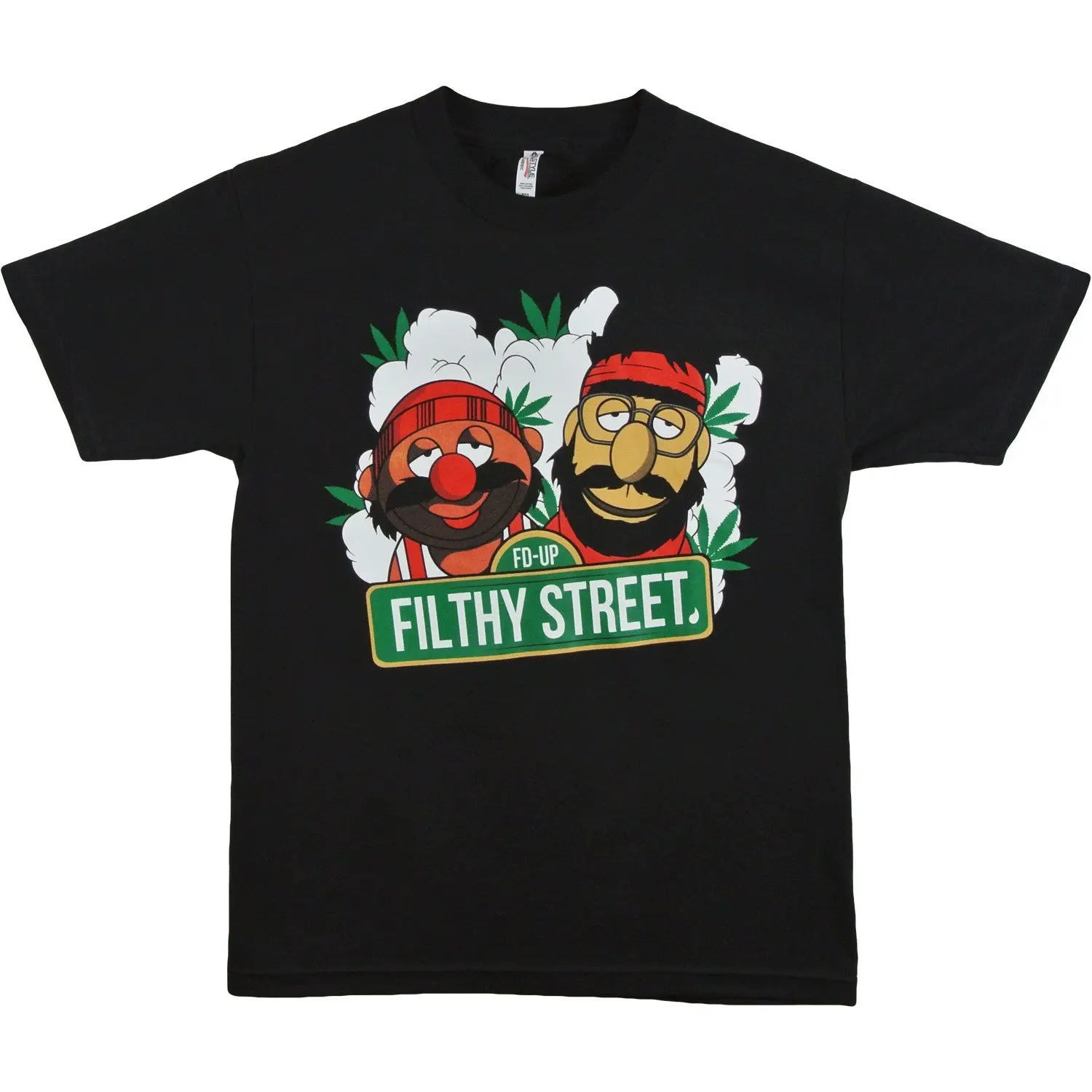 Cheech and Chong FD UP Filthy Street мужская футболка с сорняком новинка крутые топы Мужская