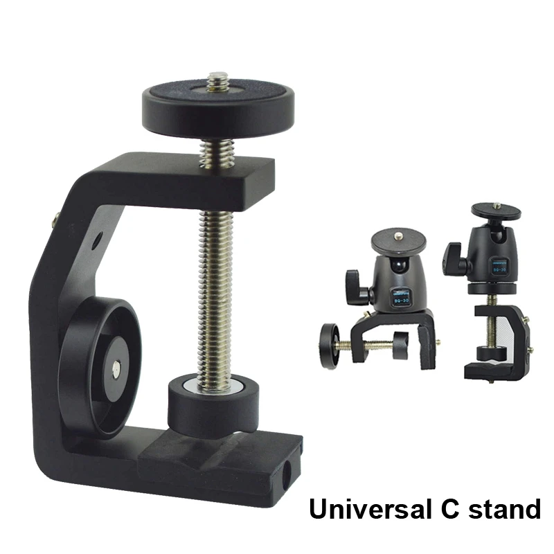 

Multifunctional Aluminum Clip UNC1/4 Inch Screw Universal C Stand Clamp For Camera Tripod Flash Holder Bracket