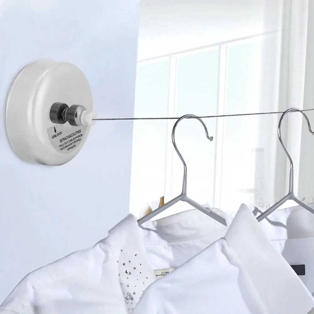 

Clothesline Clothes Drying Rack Rope Storage Stainless Steel Retractable Clotheslines Clothes Dryer Organiser Laundry Hanger