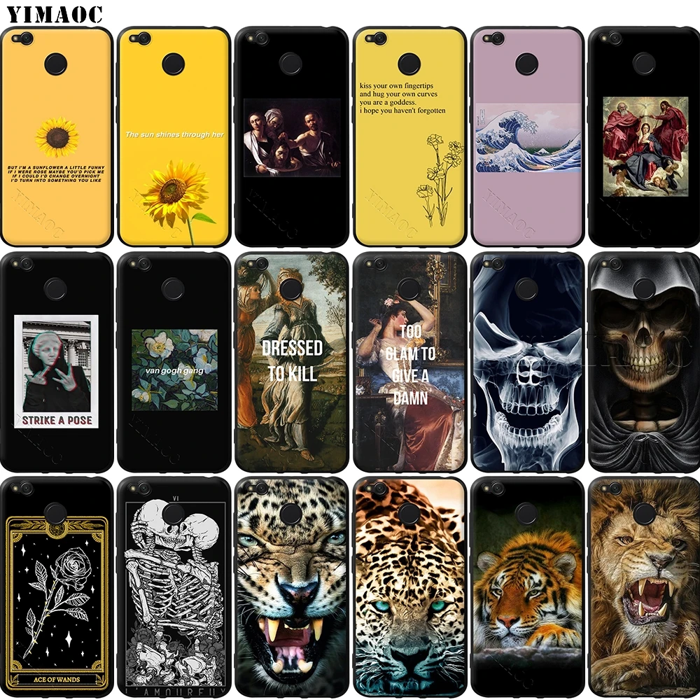 Телефонные чехлы для телефона Redmi 4X Мягкий силиконовый чехол Xiaomi крышка G 7 Coque