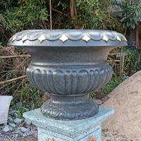 big size plastic flower pot mold made concrete outdoor garden decoration vase mould for sale