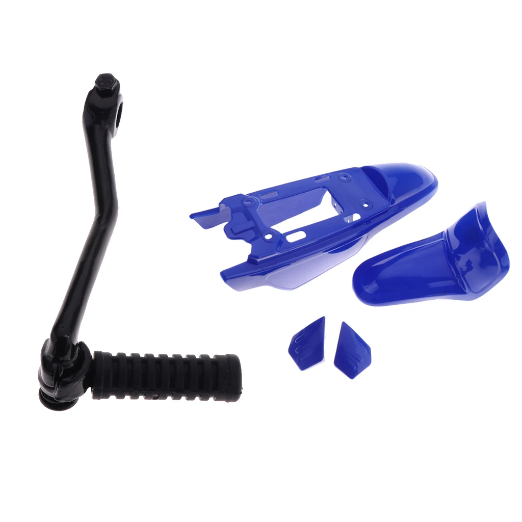 Kick Start Starter Lever Gear &amp Plastic Fender Fairing Kit for Yamaha PW 50 | Motorcycle Mudguards