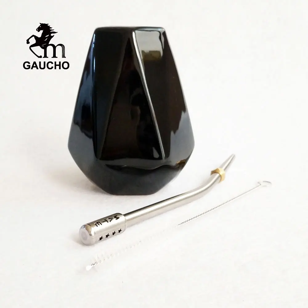1 компл./лот Gaucho Yerba Mate Gourd 250 мл керамическая чашка teif с фильтром из нержавеющей
