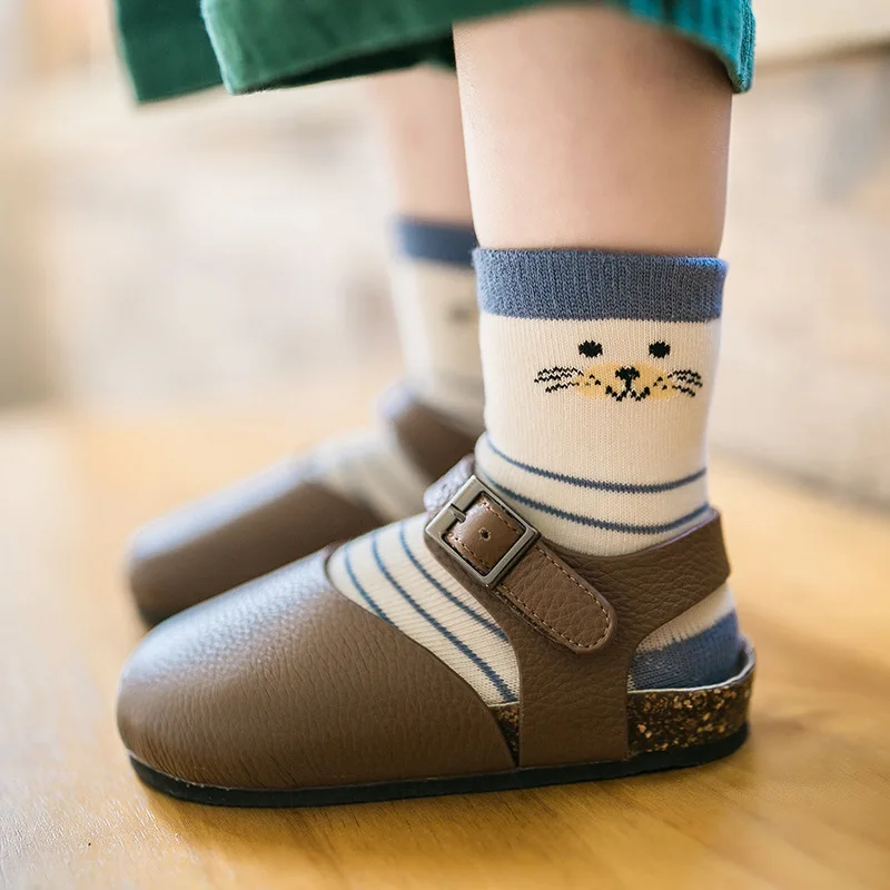 Детские Лотос 10 шт./5 пар милые Повседневные детские удобные хлопковые носки с