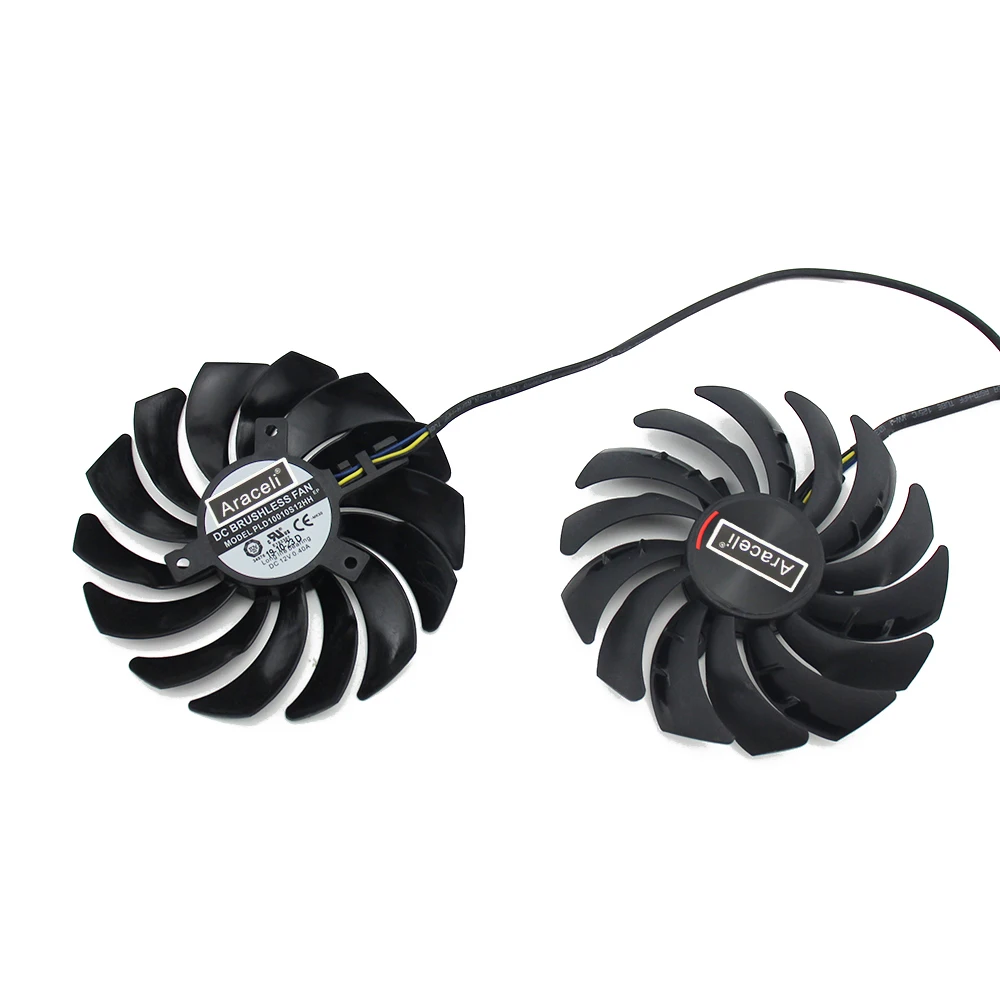 Вентилятор охлаждения для игровой видеокарты MSI Radeon RX 5600 5700 XT 2 шт./лот PLD10010S12HH RX5700