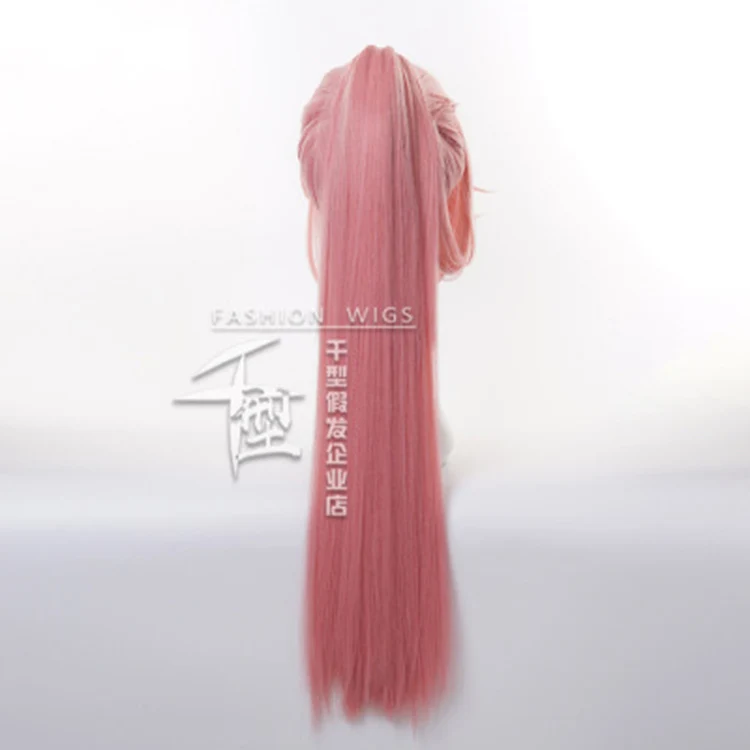 

Anime SK8 Cherry Blossom Cosplay Shoes Wig Long Straight Pigtail Pink Ponytail Heat Resistant SK8 the Infinity SK Eight