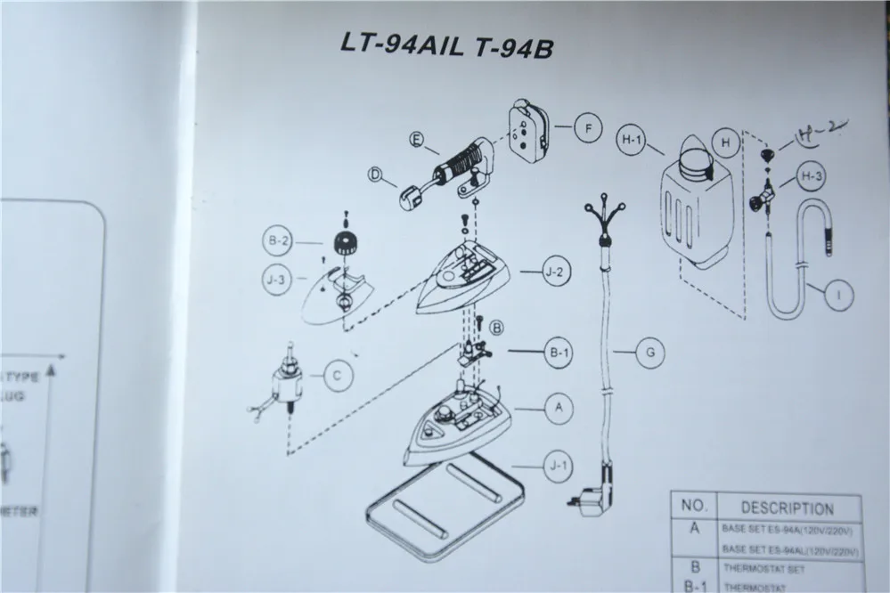 Южная Корея-Железный Электрический паровой утюг в бутылке-Лицензирование 94B Утюг