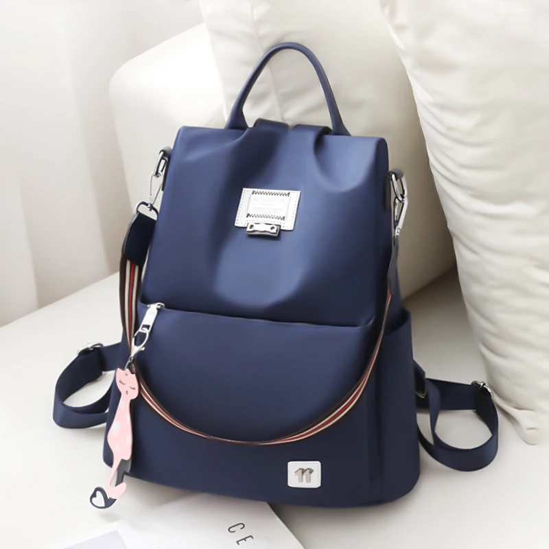 Oxford Cloth Backpack for Women New Trendy Anti-Theft Schoolbag Travel Fashion Canvas Bag Large-Capacity Backpack