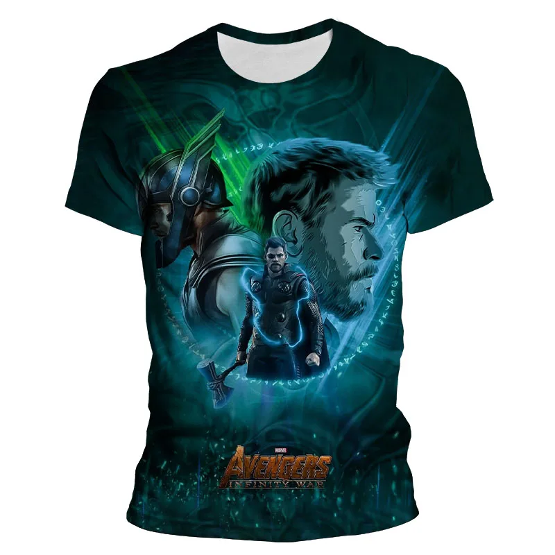Мужская футболка с принтом Мстителей Тор модная Новая Летняя мужская коротким
