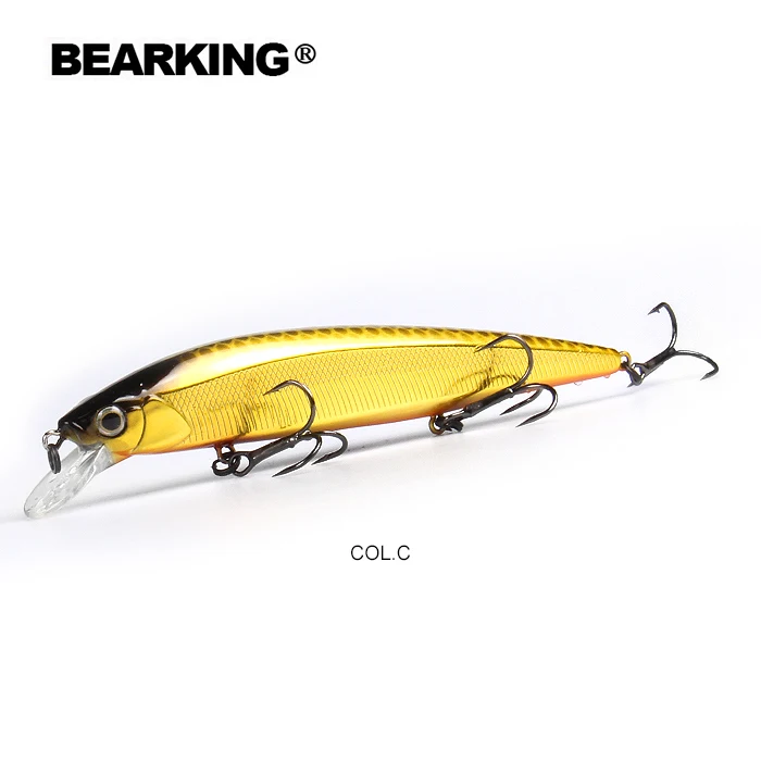 BEARKING 130 мм 22 г Горячие рыболовные приманки, разные цвета, гольян Кривошип, вольфрамовая система веса воблер модель кривошипная приманка - Цвет: C