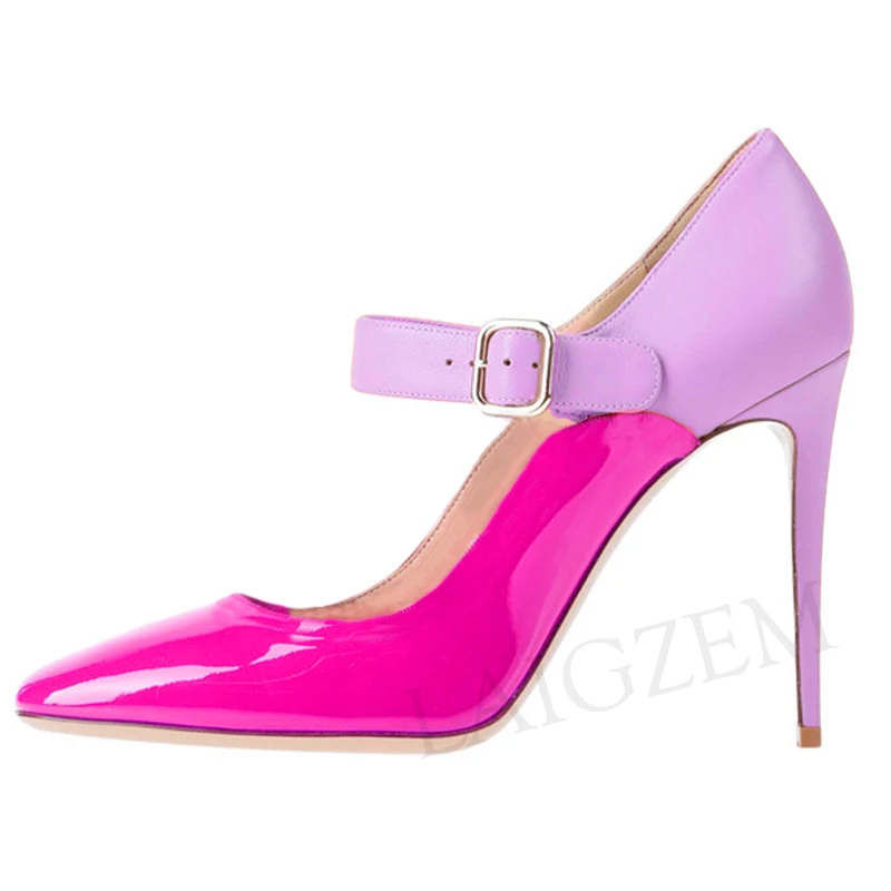 Туфли лодочки женские на шпильке с ремешком и пряжкой|Женские туфли| |