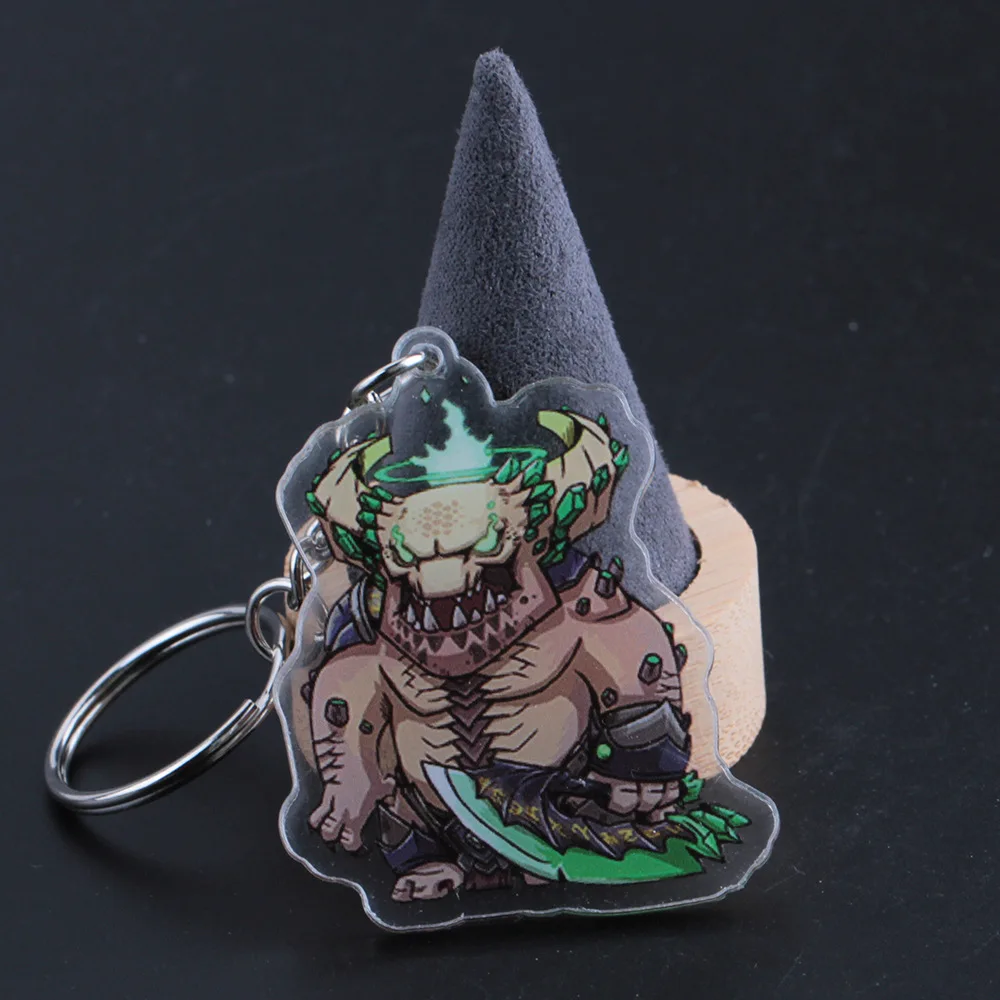 

Anime Game Dota2 Keychain Cartoon Figure Double Sided Transparent Acrylic Pendant Keyring Esports Lovers Fans Gift Accessories
