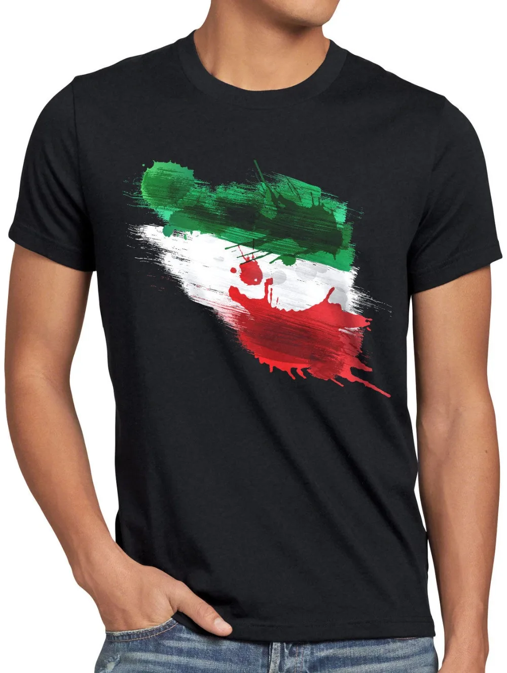 

Новое поступление 2019, Мужская модная футболка из Ирана, Спортивная футболка Herren Fuball Wm Em Fahne National-Flagge веер, печатная рубашка