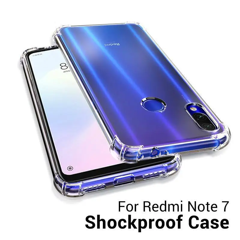 Противоударный чехол для Xiaomi Redmi Note 7 8 T Pro противоударный с воздушной подушкой