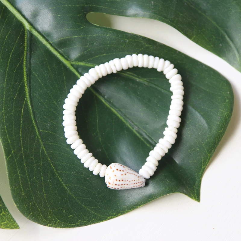 Бесплатная доставка (1 шт./лот) браслет ручной работы Cowrie из бусин ракушек пляжные