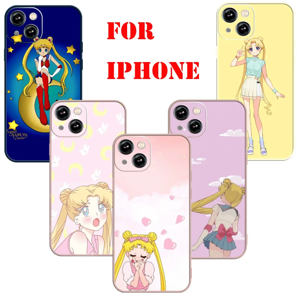 Чехол для мобильного телефона с мультяшным аниме Сейлор Мун Кристалл IPhone13 12ProMax