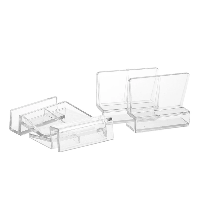 4 х Прозрачный аквариумный фиксированный акриловый зажим для крышки держатель 8