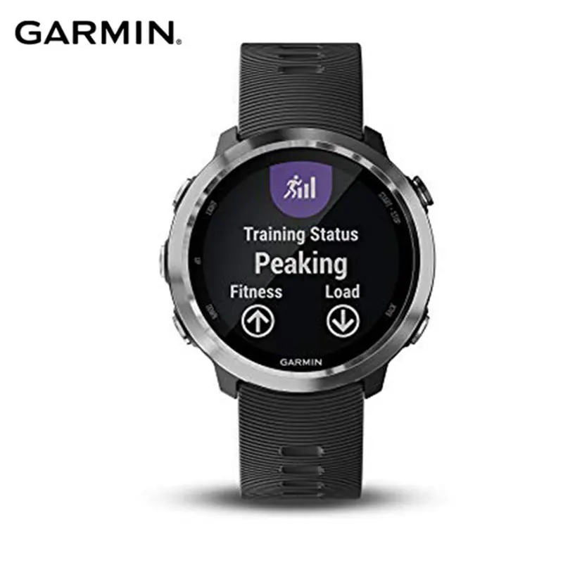 Черный gps smart watch Garmin Forerunner 645, часы для бега с gps оплатить nfc-платежей на запястье, с экраном сердцебиения, умные часы, для мужчин - Цвет: Черный