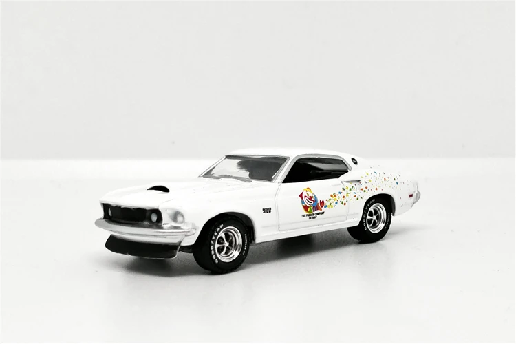 Зеленый светильник 1:64 модель модели Ford Mustang Boss 429 из металлического сплава