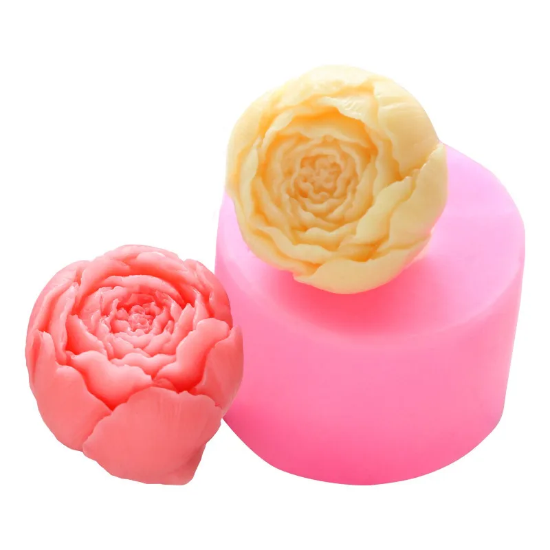 1 шт. 3D силиконовая форма в виде цветка розы помадка мыло торт плесень желе