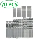 Набор сверл с титановым покрытием, 70 шт., алюминиевые сверлильные инструменты, Mayitr HSS Mini сверло для извлечения 11, 522, 53 мм для металла, дерева