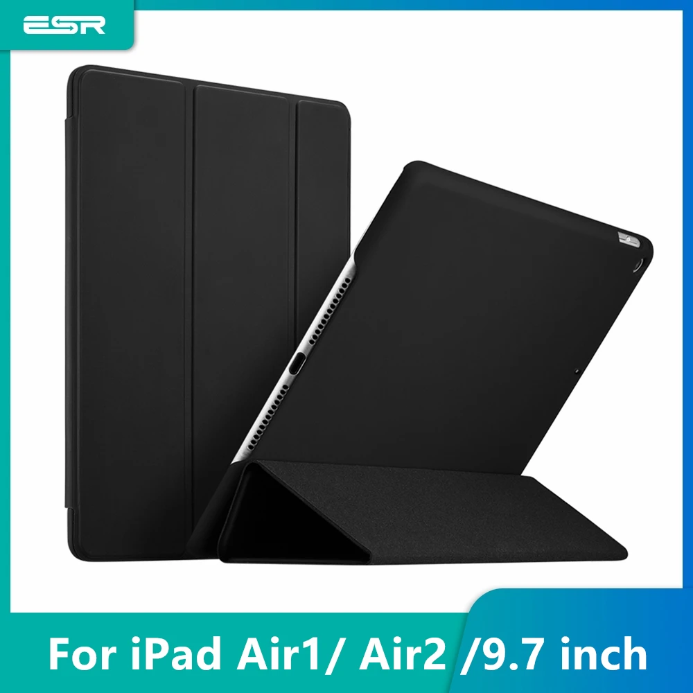 ESR чехол для iPad Air 1 Air 2 9,7 крышка отделения для резинового масла мягкая искусственная кожа ультра тонкий черный синий розовый умный чехол для iPad 9,7