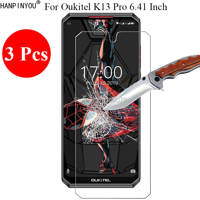 Закаленное стекло 3 шт./лот 9H 2.5D, Защита экрана для Oukitel K13 Pro K13Pro 6,41 дюйма, защитная пленка + инструменты для очистки