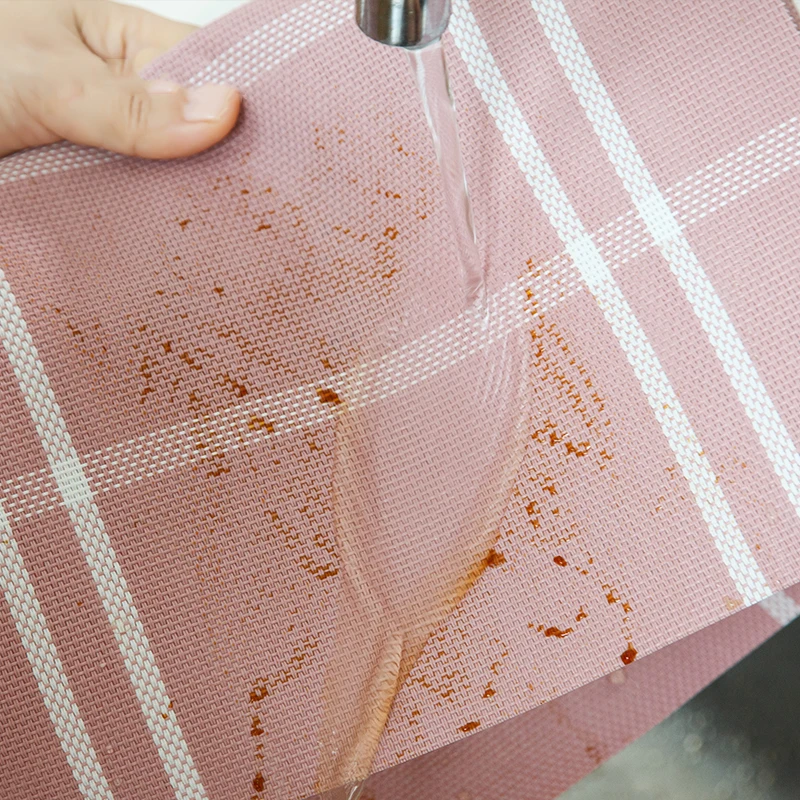 Набор из 4 ковриков для обеденного стола виниловые термостойкие моющиеся