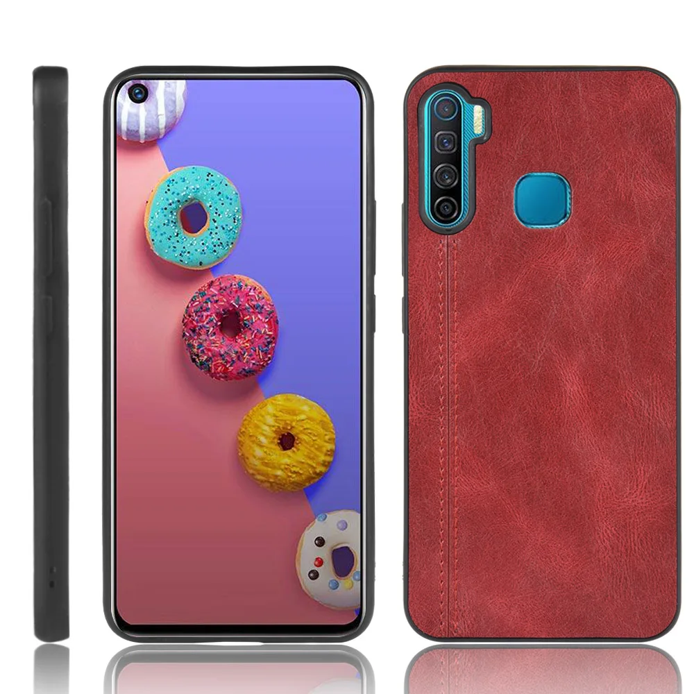 Для Infinix S5 Чехол Lite X652B шовный Мягкий ТПУ телячья кожа из искусственной кожи