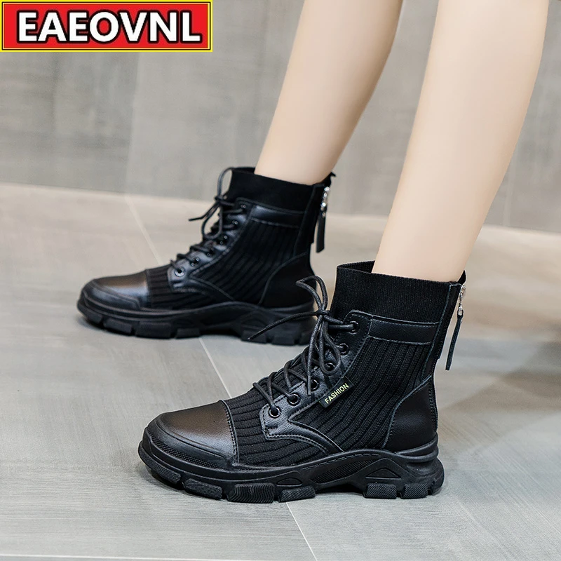 

Martin Boots Women British Style Boots 2021 New Versatile Casual Ankle Boots Women Spring and Autumn High Top Shoes Women