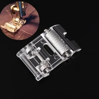 qsezeny low shank roller presser foot for snap singer brother janome sewing machine diy apparel sewing accessorie fabric leather
