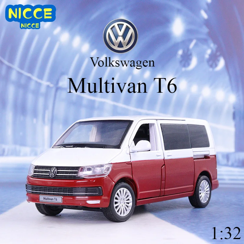 

Nicce 1:32 Zinc Alloy Bus Volkswagens Multivan T6 Alloy Car Model Diecasts MPV Car Model Simulation Childrens Toy Gift F152