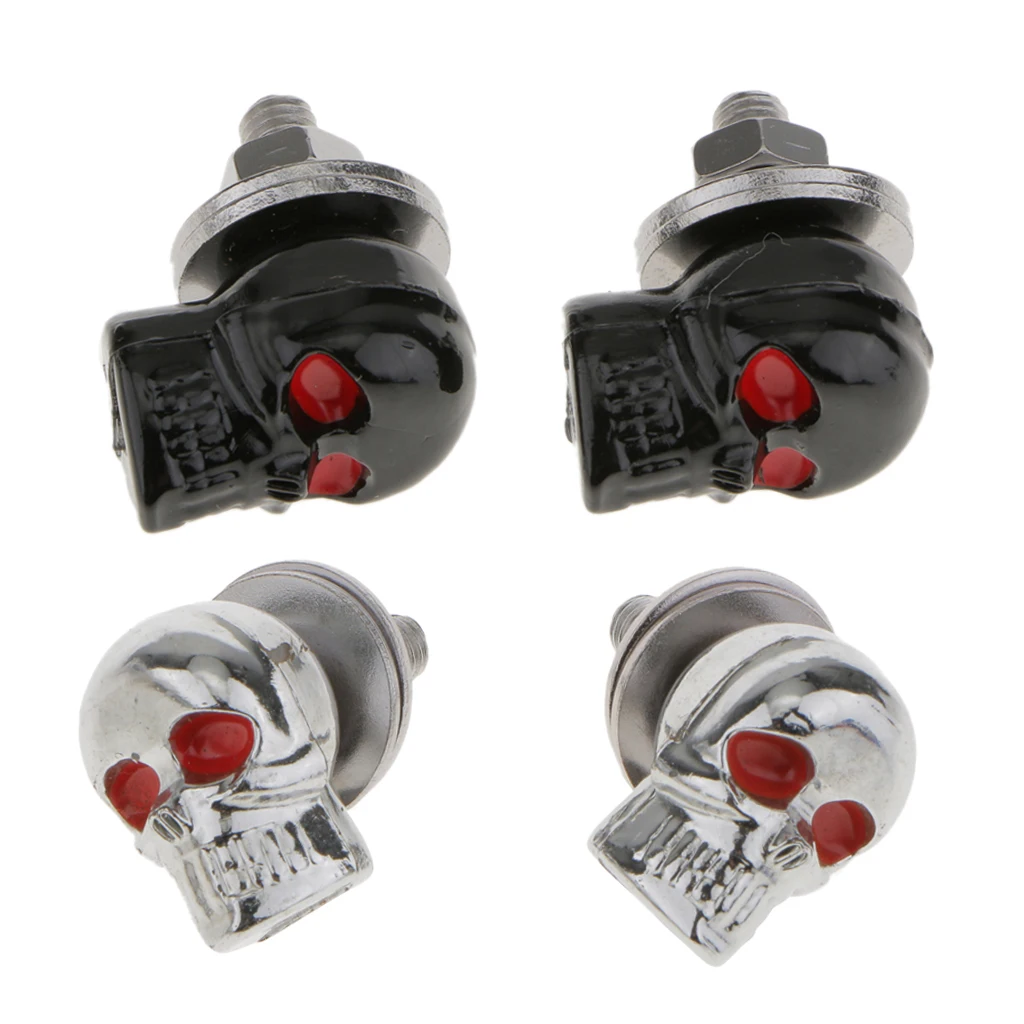 4 болты для мотоцикла с черепом рамка номерного знака винтовая застежка