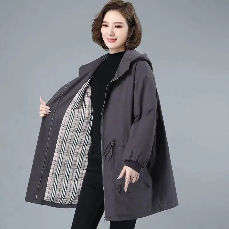 

Thickened Padded Jackets Women Autumn Winter Jacket New Loose Large Size 4XL Coat Female Hooded Overcoat Fashion Outerwear
