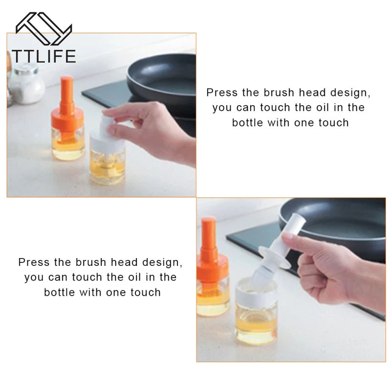 Силиконовая масляная щетка Пищевая силиконовая выпечка масло для барбекю