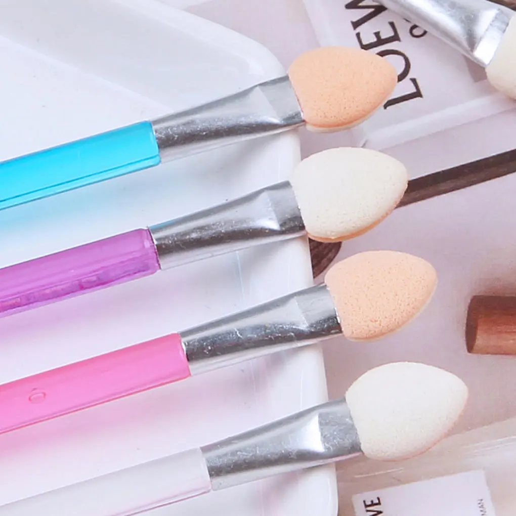 10 шт./партия тени для век Кисть со спонжем макияжа Тени Аппликаторы гигиенические