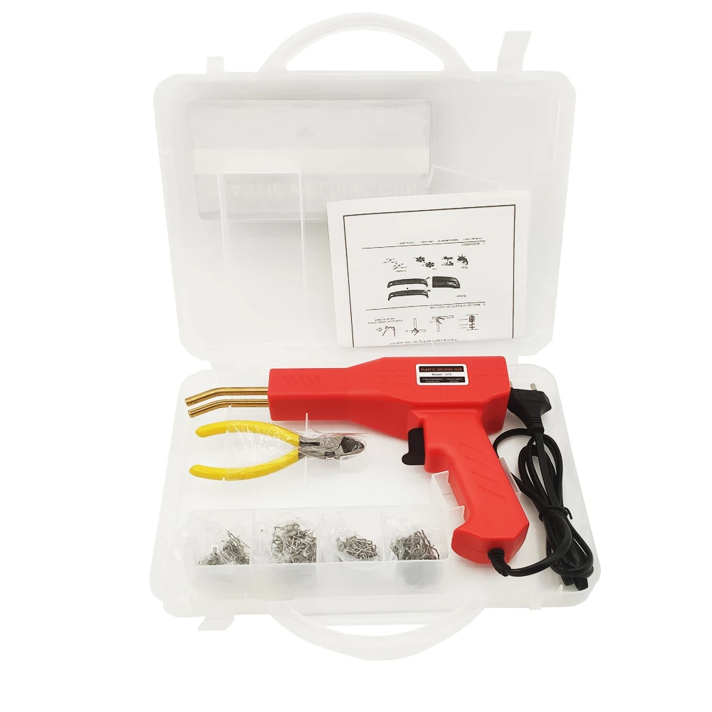 Удобный пластиковый сварочный аппарат горячий степлер паяльник для