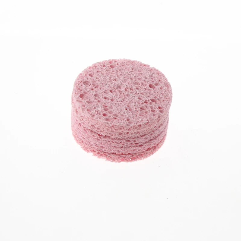 10 шт. круглые женские губки для лица из натурального дерева уход за лицом