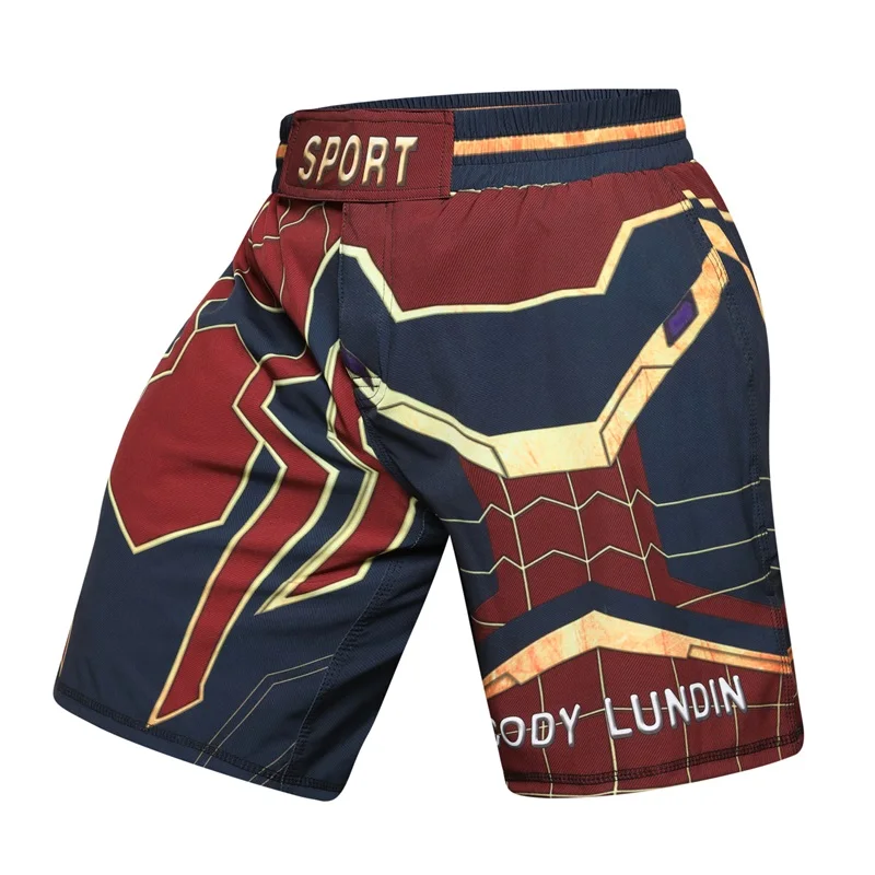 Новинка UFC BJJ MMA Fit Мужские шорты с принтом MMA 3D Fight Grappling Короткие полиэстер Kick гель Муай Тай шорты codylundin - Цвет: 9