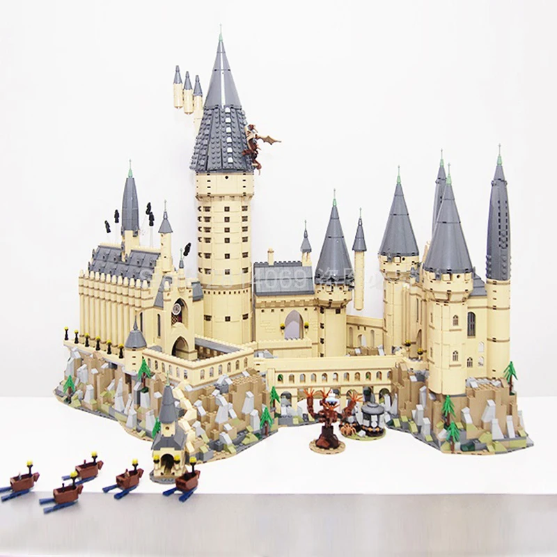 

Волшебный школьный замок, модель из фильма «H warts», 6742 деталей, строительные блоки, кирпичи, игрушки, Рождественский подарок для детей