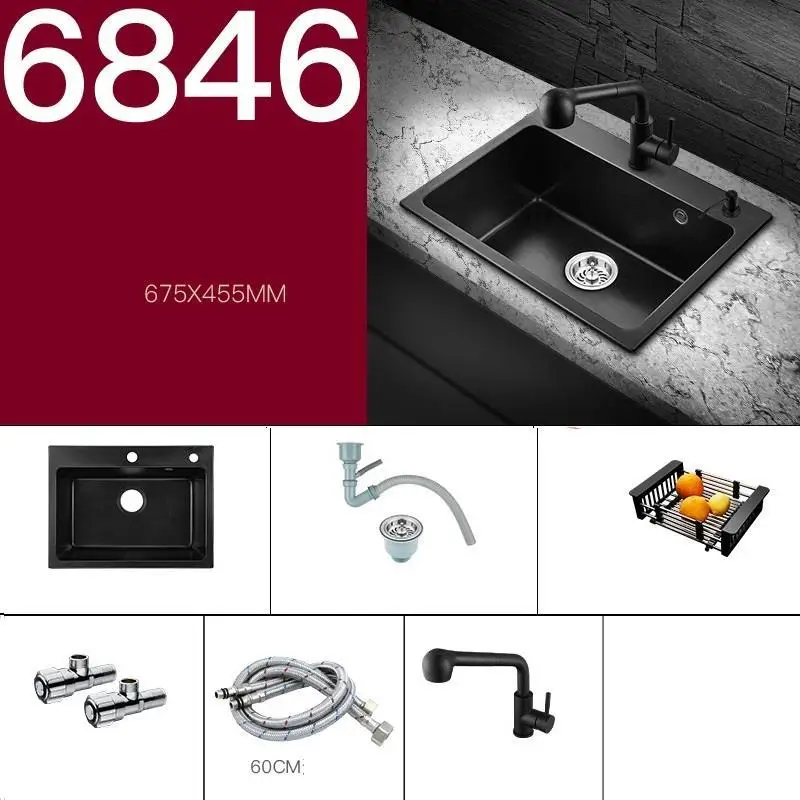 Banheiro Lavandino Cucina Dissipador Lavello кухонный кран гранит Fregadero De Cocina Lavabo Cuba Pia Cozinha раковина для мытья посуды
