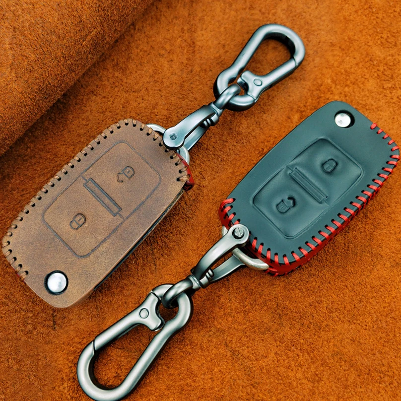 Чехол для автомобильного ключа из натуральной кожи чехол с дистанционным