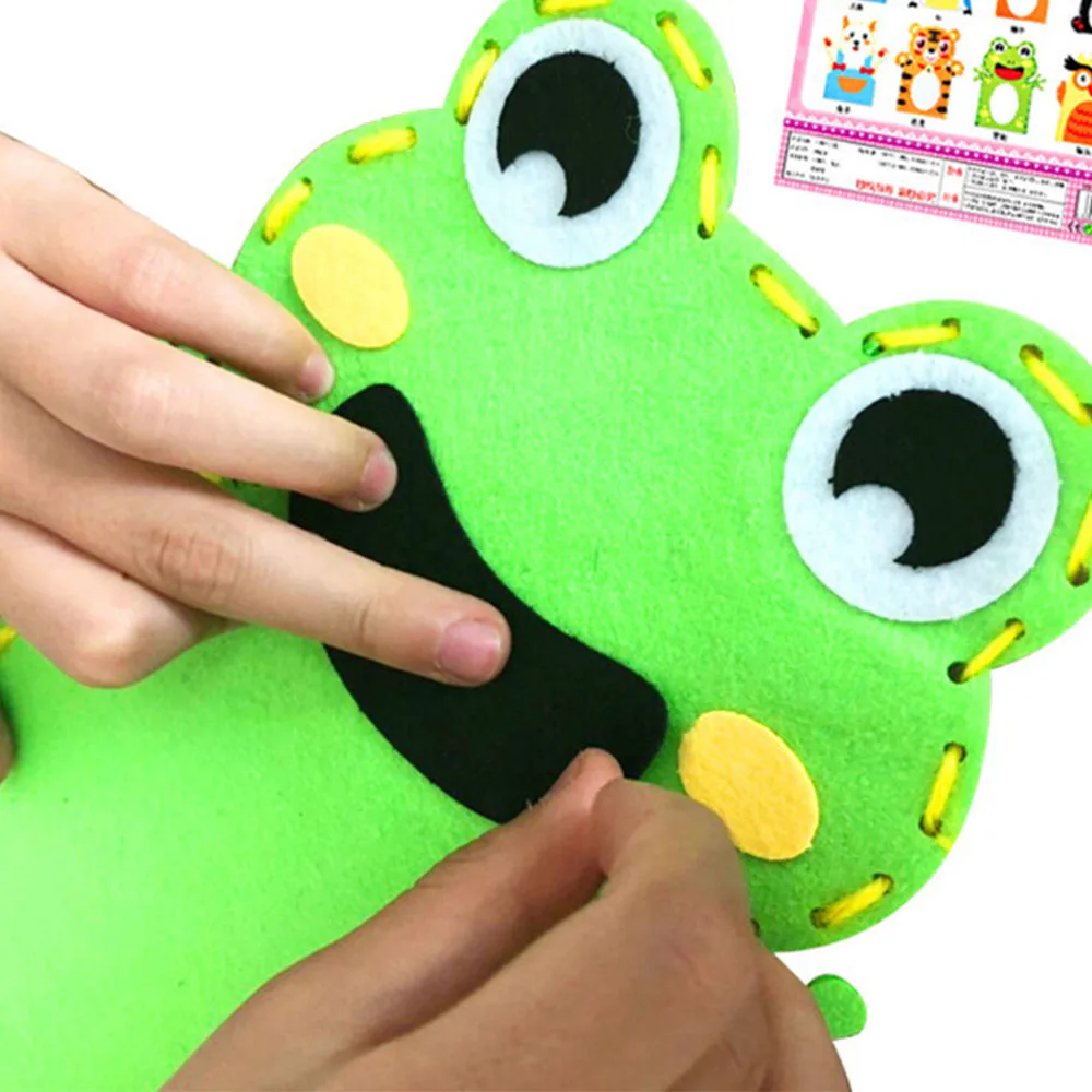 DIY Забавные игрушки милые куклы на руку в форме животных детские перчатки Игрушки