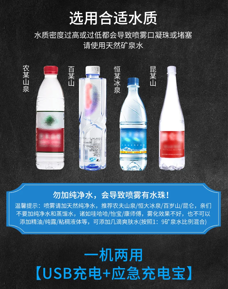 Luyao испаритель для лица миниатюрный опрыскиватель Портативный Холодный спрей машина увлажняющий лицо увлажнение полезный продукт Beau