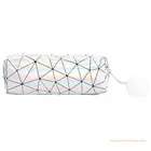 Голографический переливающийся чехол для карандашей для девочек, милый пенал для карандашей с помпоном, сумка, школьные принадлежности, Канцтовары, Прямая поставка