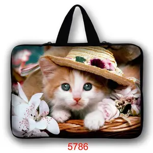 funny cat laptop bag case for macbook air pro 11 12 13 14 15 xiaomi lenovo asus dell hp notebook sleeve 13 3 15 protective case free global shipping