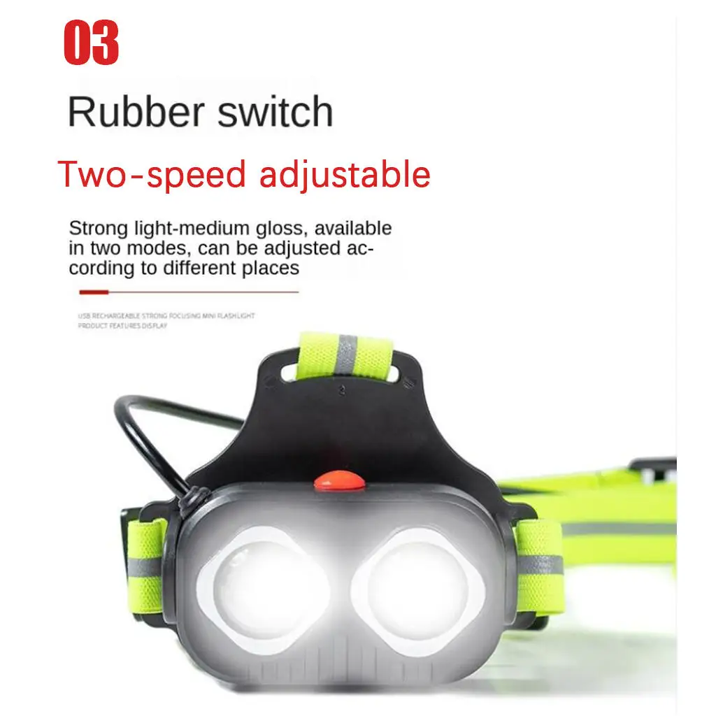 Ходовой светильник нагрудный с USB-зарядкой водонепроницаемый регулируемый