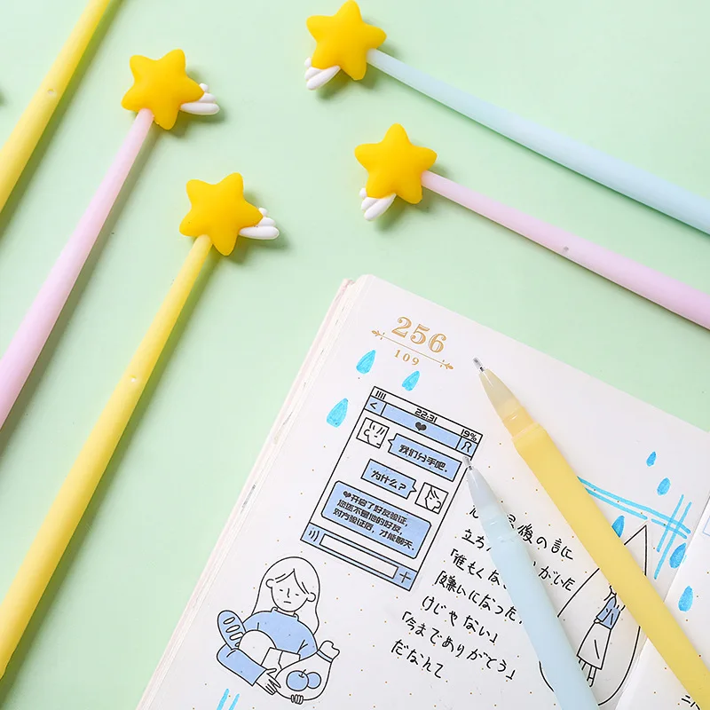 Набор гелевых ручек Little Star 0 5 мм 1 шт. черные чернильные ручки подарок для письма